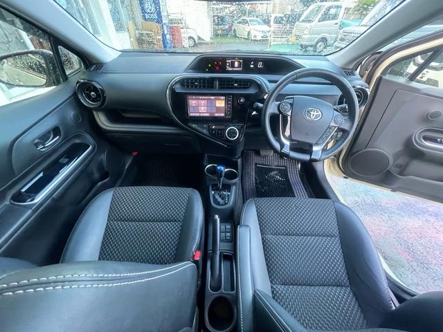 アクア クロスオーバー 純正NAVI&TV・バックモニター・Bluetooth・ステアリングスイッチ・コーナーセンサー・トヨタセーフティーセンス・車線逸脱警報装置・オートハイビーム・ルーフレール・ハーフレザーシート(55枚目)