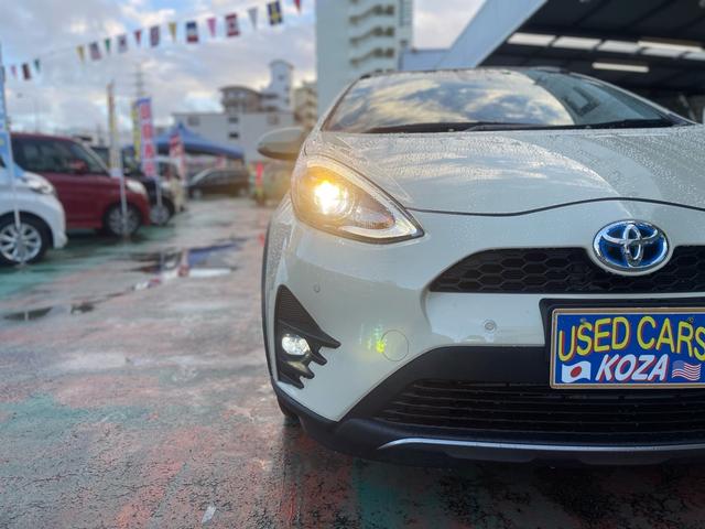 アクア クロスオーバー 純正NAVI&TV・バックモニター・Bluetooth・ステアリングスイッチ・コーナーセンサー・トヨタセーフティーセンス・車線逸脱警報装置・オートハイビーム・ルーフレール・ハーフレザーシート(73枚目)