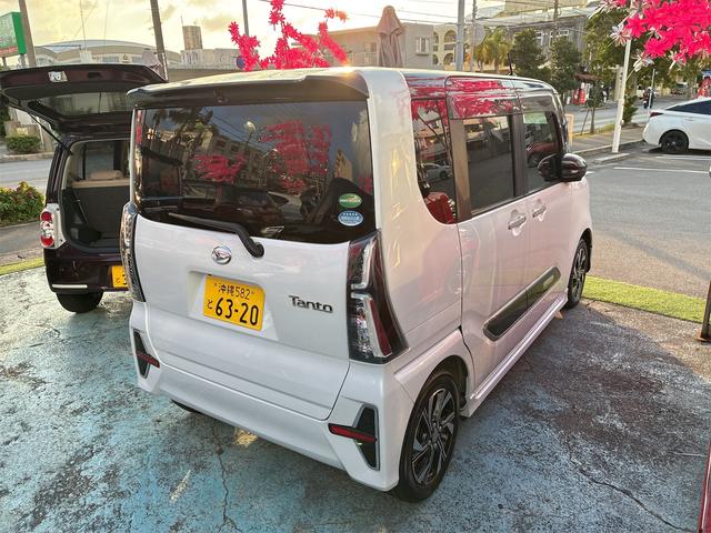 タント カスタムX ナビ プッシュスタート スマートキー 両側パワースライドドア 衝突被害軽減システム アルミホイール(14枚目)