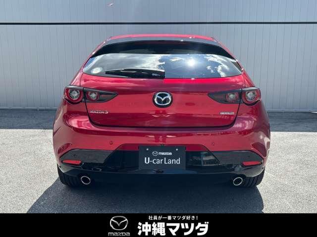 力強い印象を持たせるリアビュー。