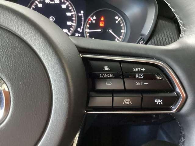 レーダークルーズコントロールを装備。アクセルやブレーキを操作しなくても、自動で先行車との車間距離を保ち追従走行できます。長距離や高速道路を運転する際に、ドライバーへの負担を軽減します。