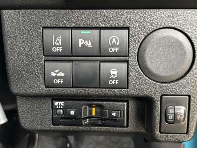 ＥＴＣ車載器を搭載。高速道路の利用時も料金所をスルーできますね。