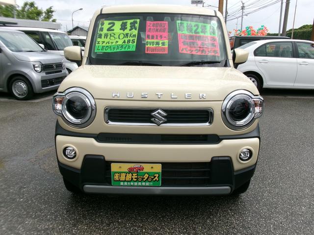 ハスラー ハイブリッドＸ　衝突被害軽減ブレーキ　アイドリングストップ　白線逸脱警報　横滑り防止装置　ＬＥＤヘッドライト　フォグランプ　バックカメラ　スマートキー　盗難防止装置　地デジ　ナビ　ＤＶＤ　Ｂｌｕｅｔｏｏｔｈ　ＳＤ（2枚目）