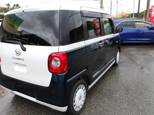 ムーヴキャンバス ストライプスＧ　衝突被害軽減ブレーキ　アイドリングストップ　白線逸脱警報　コーナーセンサー　誤発進抑制　横滑り防止装置　両側パワースライドドア　スマートキー　盗難防止装置　地デジ　ナビ　ＤＶＤ　ＳＤ　ＨＤＭＩ　ＥＴＣ（9枚目）