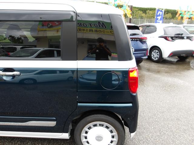 ムーヴキャンバス ストライプスＧ　衝突被害軽減ブレーキ　アイドリングストップ　白線逸脱警報　コーナーセンサー　誤発進抑制　横滑り防止装置　両側パワースライドドア　スマートキー　盗難防止装置　地デジ　ナビ　ＤＶＤ　ＳＤ　ＨＤＭＩ　ＥＴＣ（24枚目）