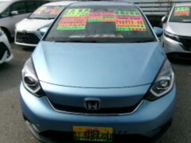 フィット ｅ：ＨＥＶホーム　横滑り防止装置　白線逸脱防止警報　衝突被害軽減ブレーキ　地デジナビ　Ｂｌｕｅｔｏｏｔｈ　ＥＴＣ　充電用ＵＳＢ　パーキングセンサー　前後ドライブレコーダー　ＣＤ　ＤＶＤ　ＳＤ　ＬＥＤヘッドライト（2枚目）