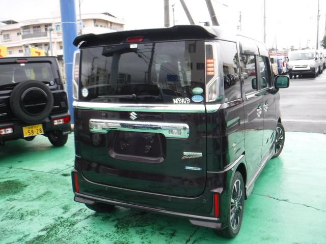 スペーシアカスタム ハイブリッドXS ワンオーナー・整備記録・プッシュスタート・マイルドHYBRID・左右パワースライドドア・フルセグTVナビ・Bluetoothオーディオ・スズキドライブレコーダー・レザー調シートカバー(5枚目)