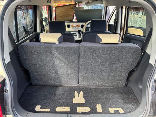 アルトラパン Ｘ　純正ＣＤオーディオ　ベンチシート　プッシュスタート　スマートキー２個　電動格納ミラー　ライトレベライザー　取説　ウィンカーミラー　ホワイトルーフ　サイドスカート　純正アルミ（4枚目）