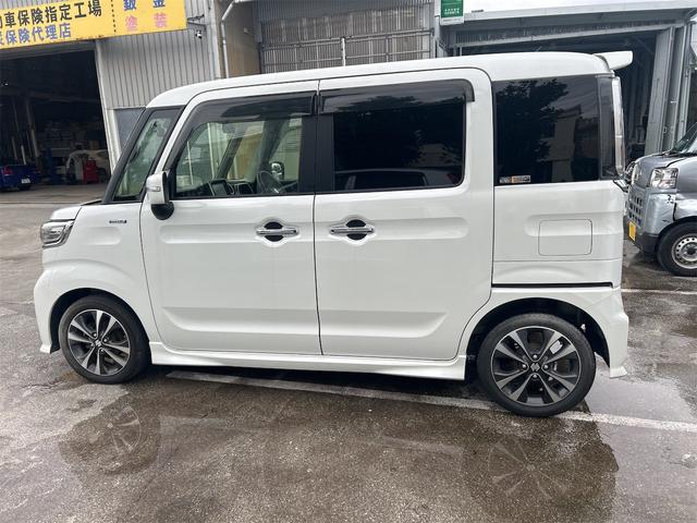 スペーシアカスタム ハイブリッドXS 7型TVナビ/Bカメラ/前後ドラレコ/両側電動SD/衝突軽減システム/クルコン/ハーフレザーシート/LEDフォグ/LEDヘッドライト/天井サーキュレーター/本革巻ハンドル/シートバックテーブル(4枚目)