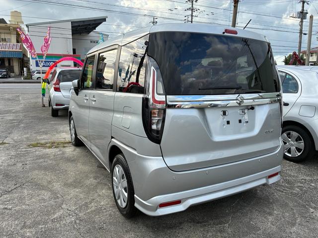 ソリオ G 社外ナビ・Bluetooth・ラジオ・AUX・ドライブレコーダー・バックカメラ・バックセンサー・ETC・左側電動スライドドア・オートライト・オートマチックハイビーム・フルフラット・ウォークスルー(4枚目)