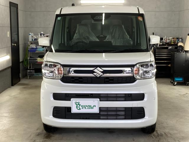 スペーシア ハイブリッドX 純正9インチTVナビ 左右オートスライドドア 360度カメラ LKAS スマートキー LED BT接続 禁煙 電格ミラー シートヒーター フルオートエアコン 衝突安全ボディ オートライト ベンチシート(3枚目)