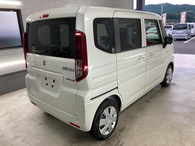 スペーシア ハイブリッドX 純正9インチTVナビ 左右オートスライドドア 360度カメラ LKAS スマートキー LED BT接続 禁煙 電格ミラー シートヒーター フルオートエアコン 衝突安全ボディ オートライト ベンチシート(6枚目)