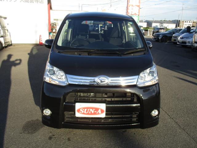 ムーヴ カスタム　ＲＳ　カロッツェリアナビ　地デジ　プッシュスタート　ＨＩＤライト　ＭＯＭＯステアリング　インタークーラーターボ（2枚目）