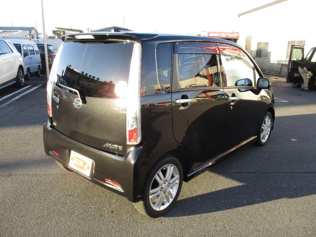 ムーヴ カスタム　ＲＳ　カロッツェリアナビ　地デジ　プッシュスタート　ＨＩＤライト　ＭＯＭＯステアリング　インタークーラーターボ（5枚目）