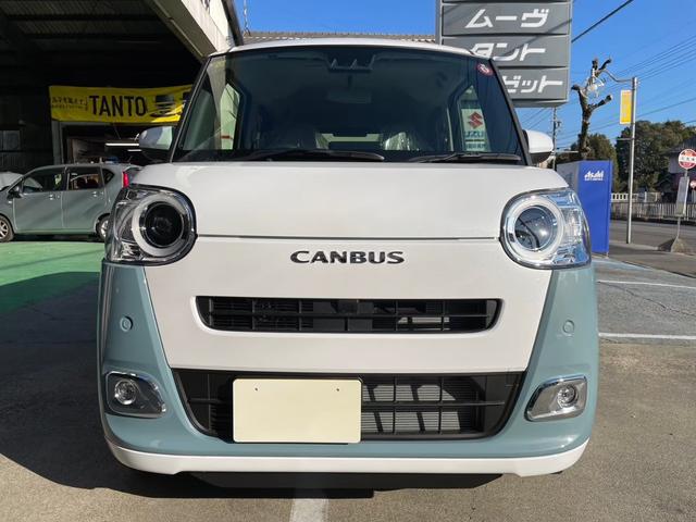 ムーヴキャンバス ストライプスＧターボ　ＬＥＤヘッドライト　オートライト　　両側パワースライドドア　衝突軽減　レーンサポート　シートヒーター　スマートキー　プッシュスタート（2枚目）