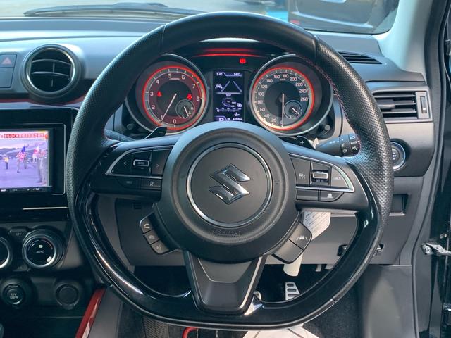 スイフトスポーツ ベースグレード ターボ ワンセグナビ Bluetooth ETC オートクルーズ バックカメラ デュアルセンサーブレーキサポート オートエアコン プッシュスタート スマートキー パドルシフト 運転席シートヒーター(19枚目)