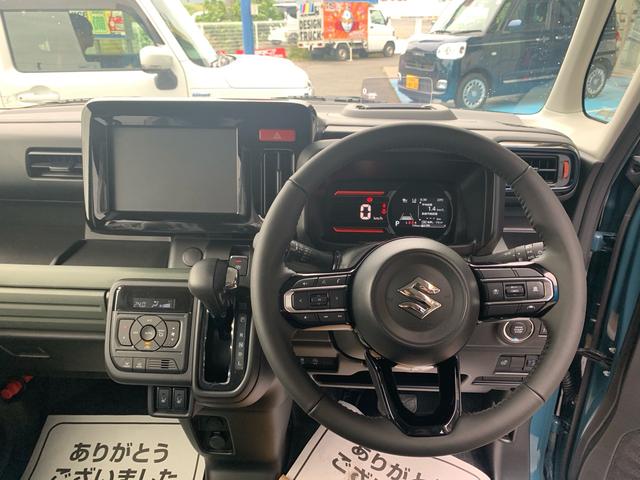 スペーシアギア ハイブリッドXZ 届出済未使用車 両側電動スライドドア デュアルブレーキサポート 運転席助手席シートヒーター ハンドルヒーター オートクルーズ プッシュスタート スマートキー ヘッドアップディスプレイ(4枚目)