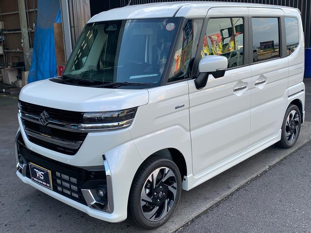 スペーシアカスタム ハイブリッドXS 届出済未使用車 両側電動スライドドア 運転席助手席シートヒーター ハンドルヒーター 電動パーキング LEDヘッドライト プッシュスタート スマートキー オートクルーズ アイドリングストップ(18枚目)