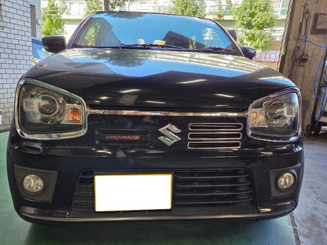 アルトワークス ベースグレード　５速ＭＴ車／ワンオーナー／ＥＴＣ／社外ナビ／Ｂｌｕｅｔｏｏｔｈ／レカロシート／ローポジション説明書有／社外マフラー／フロントフォグランプ／キーレスエントリー（2枚目）