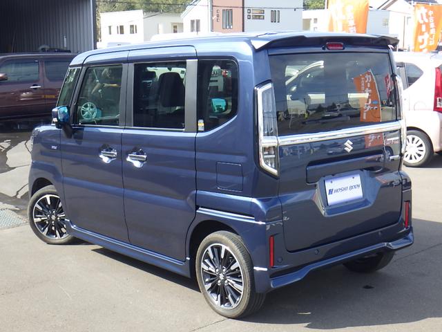 スペーシアカスタム ハイブリッドＸＳターボ　フルタイム４ＷＤ　禁煙　ＥＳＣ　運転席シートヒーター　パワーウィンドゥ　スマートキ　サイドエアバッグ　リモコンキー　盗難警報装置　フルオートエアコン　ＰＳ　エアバック　オットマン　ＡＢＳ　アイストップ（7枚目）