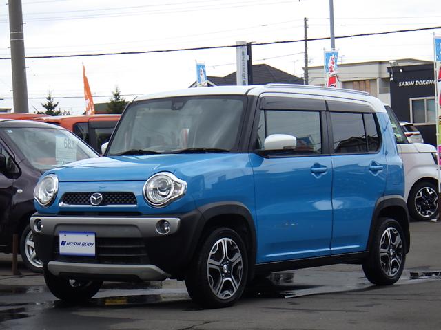 フレアクロスオーバー ＸＴ　エアＢ　ＡＵＴＯエアコン　ＰＷ　スマートキープッシュスタート　横滑り防止機能　シートヒーター　４ＷＤ　ＡＢＳ　キーレス　衝突安全ボディ　アイドリングＳ　ＲＢＳ（3枚目）