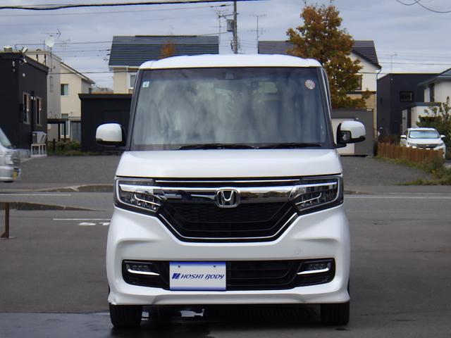 N-BOXカスタム G・Lターボホンダセンシング LKAS サイドカーテンエアバック Bモニター LEDライト VSA キーレスエントリー スマキー フルオートエアコン パワステ 前席シートヒーター フルフラット 4WD車 サイドカメラ ETC(2枚目)