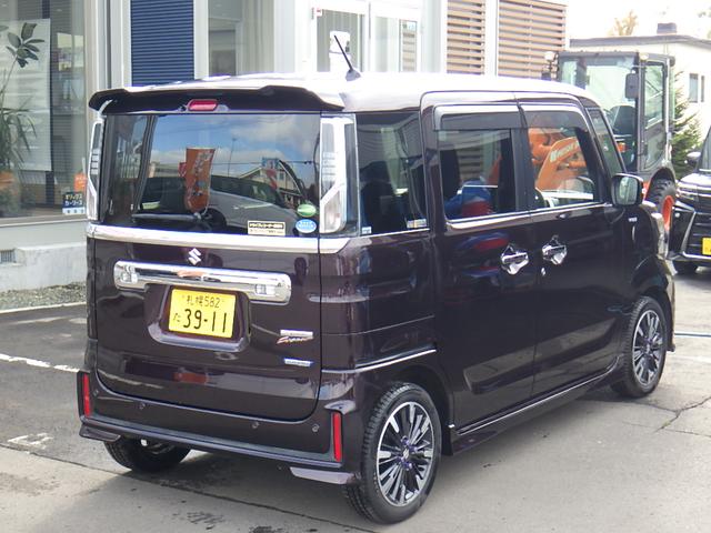 スペーシアカスタム ハイブリッドＸＳ　４ＷＤ車　スマキー　ソナー　キーレスエントリー　アイドルストップ　オートハイビーム　シートＨ　フルフラットシート　ＬＥＤヘッドライト　衝撃安全ボディー　オートライト　オートエアコン　ベンチシート　ＰＳ（5枚目）