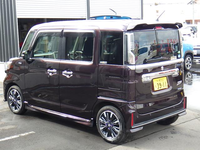 スペーシアカスタム ハイブリッドＸＳ　４ＷＤ車　スマキー　ソナー　キーレスエントリー　アイドルストップ　オートハイビーム　シートＨ　フルフラットシート　ＬＥＤヘッドライト　衝撃安全ボディー　オートライト　オートエアコン　ベンチシート　ＰＳ（7枚目）
