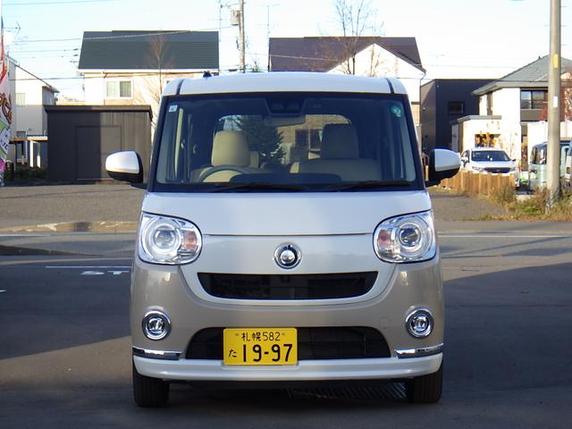 ムーヴキャンバス ＧメイクアップＶＳ　ＳＡＩＩＩ　パノラミックビューモニター　オートハイビーム　ＬＥＤヘッドランプ　オートライト　寒冷地仕様　衝突被害軽減システム　エアコン　キーフリーシステム　セキュリティアラーム　シートヒーター　スマートキー（2枚目）