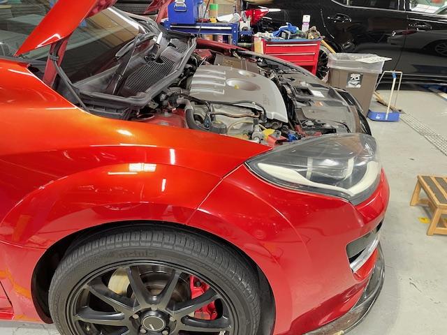 メガーヌ ルノー スポール 273トロフィー2 ZERO POINT ONEカスタムシフター RECAROフルバケット(運転席) HKSエアクリ 純正アクラポビッチマフラー スタッドボルト化ハブ RSパフォーマンスステアリング(39枚目)