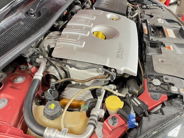 メガーヌ ルノー スポール 273トロフィー2 ZERO POINT ONEカスタムシフター RECAROフルバケット(運転席) HKSエアクリ 純正アクラポビッチマフラー スタッドボルト化ハブ RSパフォーマンスステアリング(40枚目)