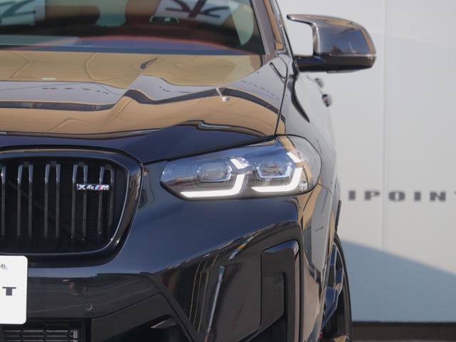 X4 M コンペティション S58B30Aツインターボ LCIモデル カーボンパッケージ サキールオレンジメリノレザー グロスレッドブレーキキャリパー Vスポーク765Mアルミ(グロスブラックペイント) 第三者機関検査済み(11枚目)