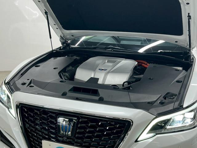 クラウンハイブリッド Ｇ－エグゼクティブ　禁煙車／ブラックレザーシート（ヒーター付）／サンルーフ／純正ナビ／フルセグＴＶ／ＵＳＢ接続可／全方位カメラ／前後ドラレコ／デジタルインナーミラー／ステアヒーター／ＥＴＣ／クルコン／純正１８アルミ（22枚目）