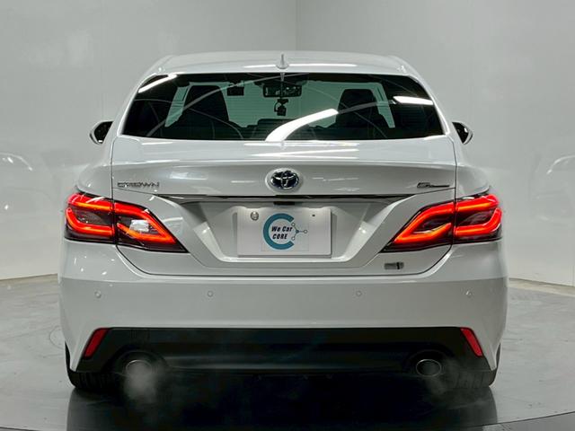 クラウンハイブリッド Ｇ－エグゼクティブ　禁煙車／ブラックレザーシート（ヒーター付）／サンルーフ／純正ナビ／フルセグＴＶ／ＵＳＢ接続可／全方位カメラ／前後ドラレコ／デジタルインナーミラー／ステアヒーター／ＥＴＣ／クルコン／純正１８アルミ（32枚目）