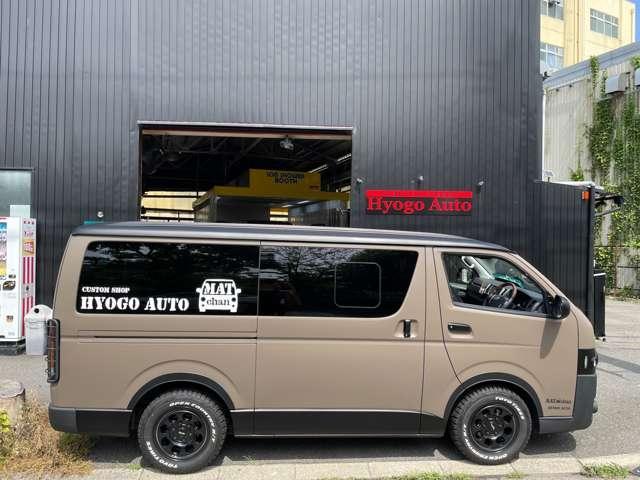 ハイエースバン ロングスーパーＧＬ　マットチャン　マット塗装　艶消し全塗装　ラプターライナー　プッシュスタート　丸目ヘッドライト　１６インチアルミ　丸目ハイエース　グリルガード　テールガード　社外ＬＥＤヘッドライト球　パワースライドドア（6枚目）