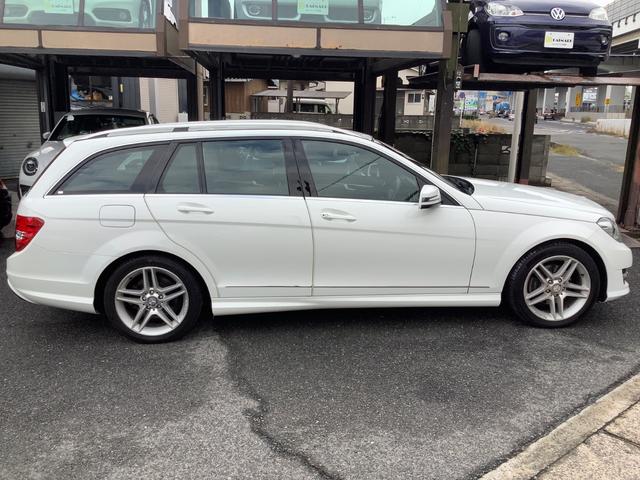 Cクラスステーションワゴン C200ブルーエフィシェンシーワゴンアバンG 禁煙車・後期モデル・AMGスポーツPKG純正ナビTVフルセグ・バックモニター・Bluetooth・メモリーパワーシート前席・電動ランバーサポート・パドルシフト・クルーズコントロール・電動チルトハンドル(4枚目)