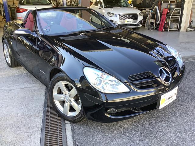 ＳＬＫ ＳＬＫ２００コンプレッサー　禁煙車・ケンウッドＳＤナビ・ＴＶフルセグ・Ｂｌｕｅｔｏｏｔｈ・バックモニター・ＧＰＳ内蔵スピードレーダー・赤革メモリーパワーシートヒーター・エアースカー・風の巻き込み防止ドラフトストップ・ベンツ純正（6枚目）