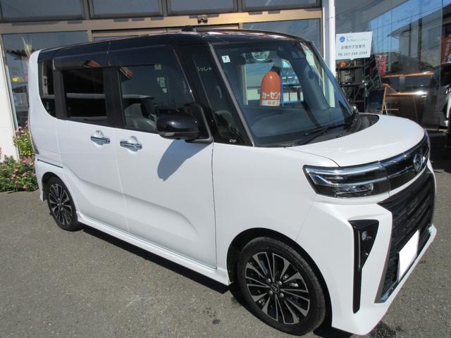 タント カスタムＲＳ　ターボ　純正１０インチフルセグナビ　Ｂｌｕｅｔｏｏｔｈ　パノラマカメラ　２．０ＥＴＣ　ナビ連動前後ドラレコ　ＬＥＤライト　シートヒーター　衝突軽減ブレーキ　キーフリー　プッシュスタート（3枚目）