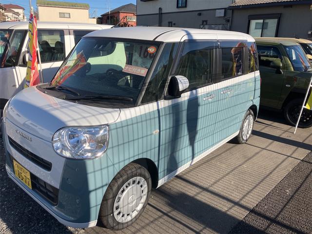 ムーヴキャンバス ストライプスX バックカメラ 両側電動スライドドア ナビ クリアランスソナー 衝突被害軽減システム スマートキー アイドリングストップ ベンチシート CVT 盗難防止システム ABS ESC USB 衝突安全ボディ(9枚目)