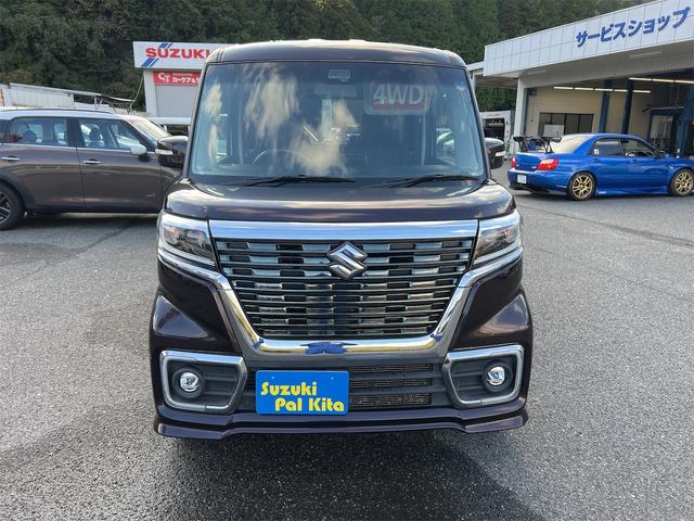 スペーシアカスタム ハイブリッドXSターボ 4WD ターボ 両側パワースライドドア クルーズコントロール ナビゲーション Bluetooth サーキュレーター シートヒーター フルセグTV(2枚目)