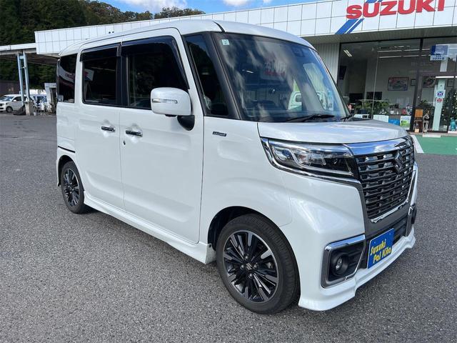 スペーシアカスタム ハイブリッドXSターボ 女性ワンオーナー 4WD 全方位モニター ナビゲーション ドライブレコーダー ETC パドルシフト クルーズコントロール 両側パワースライドドア フルセグTV シートヒーター(10枚目)