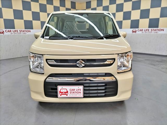 ワゴンＲ ＦＸ　ＤＣＢＳ（予防安全機能）　届出済未使用車　誤発進抑制機能　電動格納ドアミラー　プッシュスタート　キーレス　運転席シートヒーター　ベンチシート　オートエアコン　助手席シートアンダーボックス（54枚目）