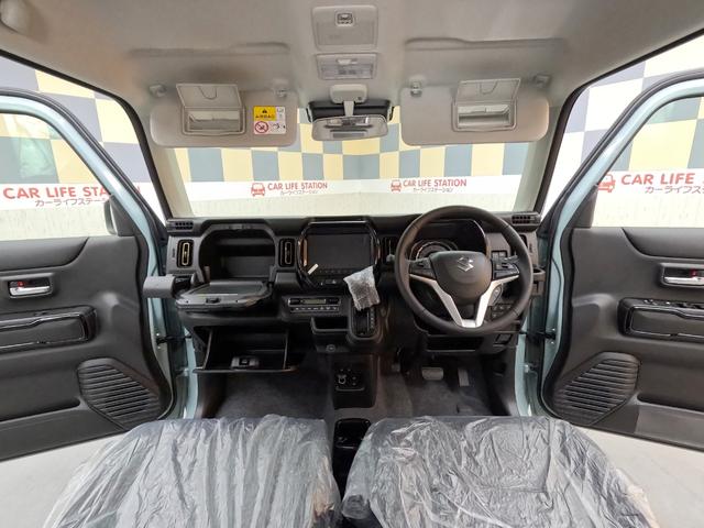 ハスラー ハイブリッドX 全方位モニター付メモリーナビ 届出済未使用車 DCBS(予防安全機能) キーレス LEDヘッドランプ 電動自動格納ドアミラー シートヒーター(運転席 助手席) 誤発進抑制機能 アルミホイール(9枚目)