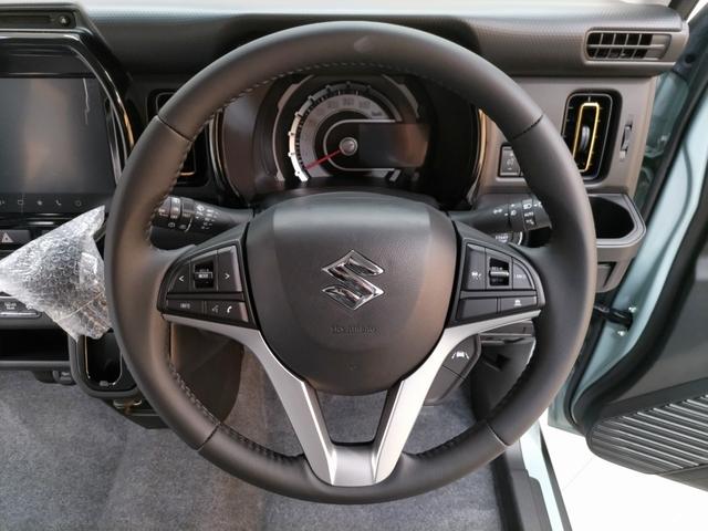 ハスラー ハイブリッドX 全方位モニター付メモリーナビ 届出済未使用車 DCBS(予防安全機能) キーレス LEDヘッドランプ 電動自動格納ドアミラー シートヒーター(運転席 助手席) 誤発進抑制機能 アルミホイール(15枚目)