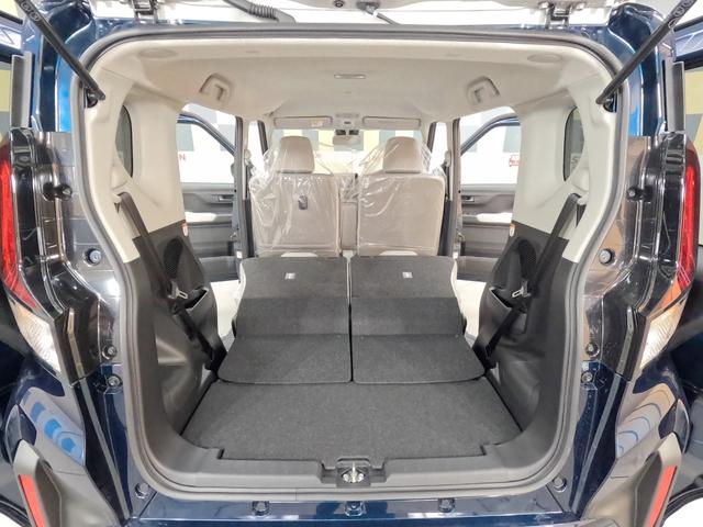 ムーヴ Ｘ　新型　スマートアシスト　届出済未使用車　キーフリー　プッシュスタート　左側パワースライドドア　ＬＥＤヘッドランプオートライト　左右分割リヤシート　ロングスライド／リクライニング　オート格納ドアミラー（52枚目）