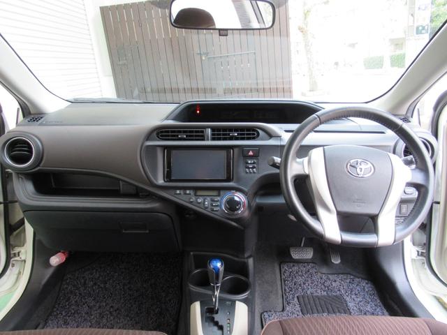 アクア Ｇ　ライムホワイトパールクリスタルシャイン　実走行４２０００ｋｍ台　シートヒーター　トヨタ純正ナビＴＶ　Ｂｌｕｅｔｏｏｔｈオーディオ　ハンズフリー　バックカメラ　ＥＴＣ　スマートキー　ワンオーナー　禁煙（28枚目）