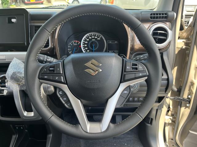 クロスビー ハイブリッドＭＺ　ブラウンアクセントパッケージ装着車　全方囲カメラ　ＬＥＤ　コ－ナ－センサ－　（キャラバンアイボリーＰＭ　ホワイト２トーンＲ（53枚目）