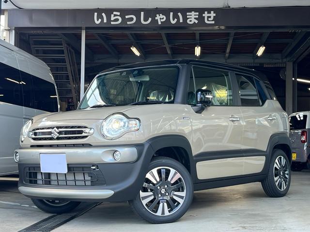 クロスビー ハイブリッドMZ ブラウンアクセントパッケージ装着車 全方位カメラ LEDヘッドライト コーナーセンサー レーンキープアシスト 衝突被害軽減ブレーキ スマートキー USB 純正AW (ベージュブラック)(2枚目)