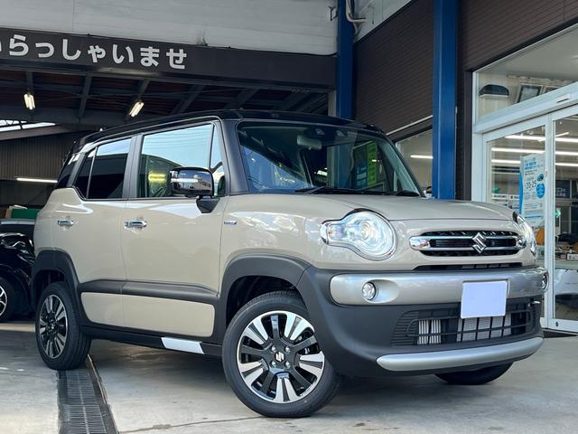 クロスビー ハイブリッドMZ ブラウンアクセントパッケージ装着車 全方位カメラ LEDヘッドライト コーナーセンサー レーンキープアシスト 衝突被害軽減ブレーキ スマートキー USB 純正AW (ベージュブラック)(6枚目)