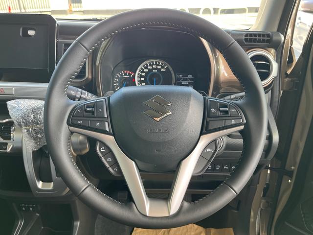 クロスビー ハイブリッドMZ ブラウンアクセントパッケージ装着車 全方位カメラ LEDヘッドライト コーナーセンサー レーンキープアシスト 衝突被害軽減ブレーキ スマートキー USB 純正AW (ベージュブラック)(50枚目)